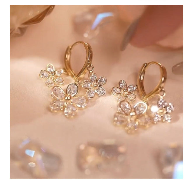 Internet Celebrity Versatile Earrings 925 Silver