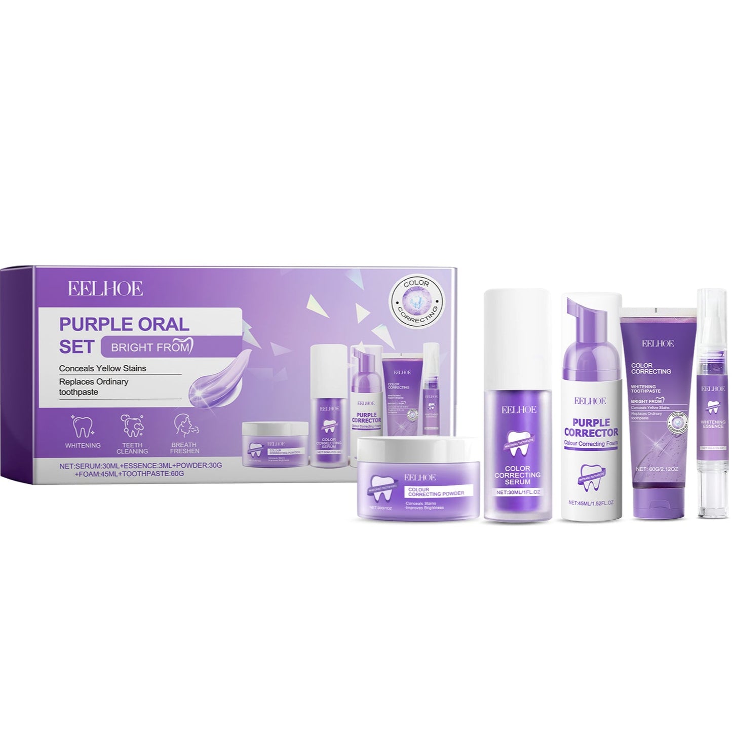 Eelhoe Purple Oral Set