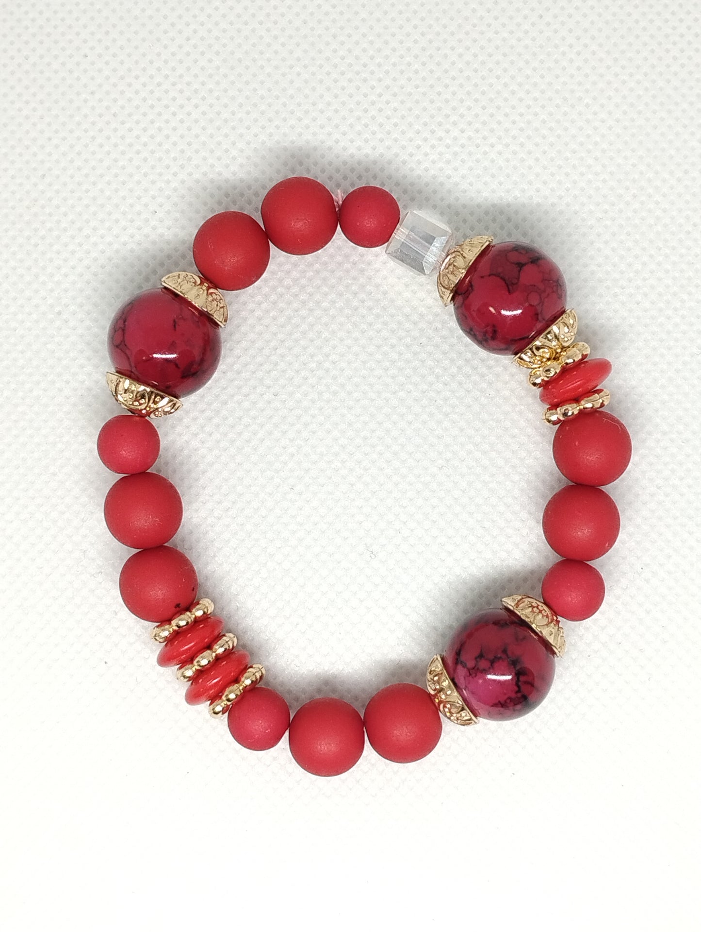 Red - Beaded Bracelet