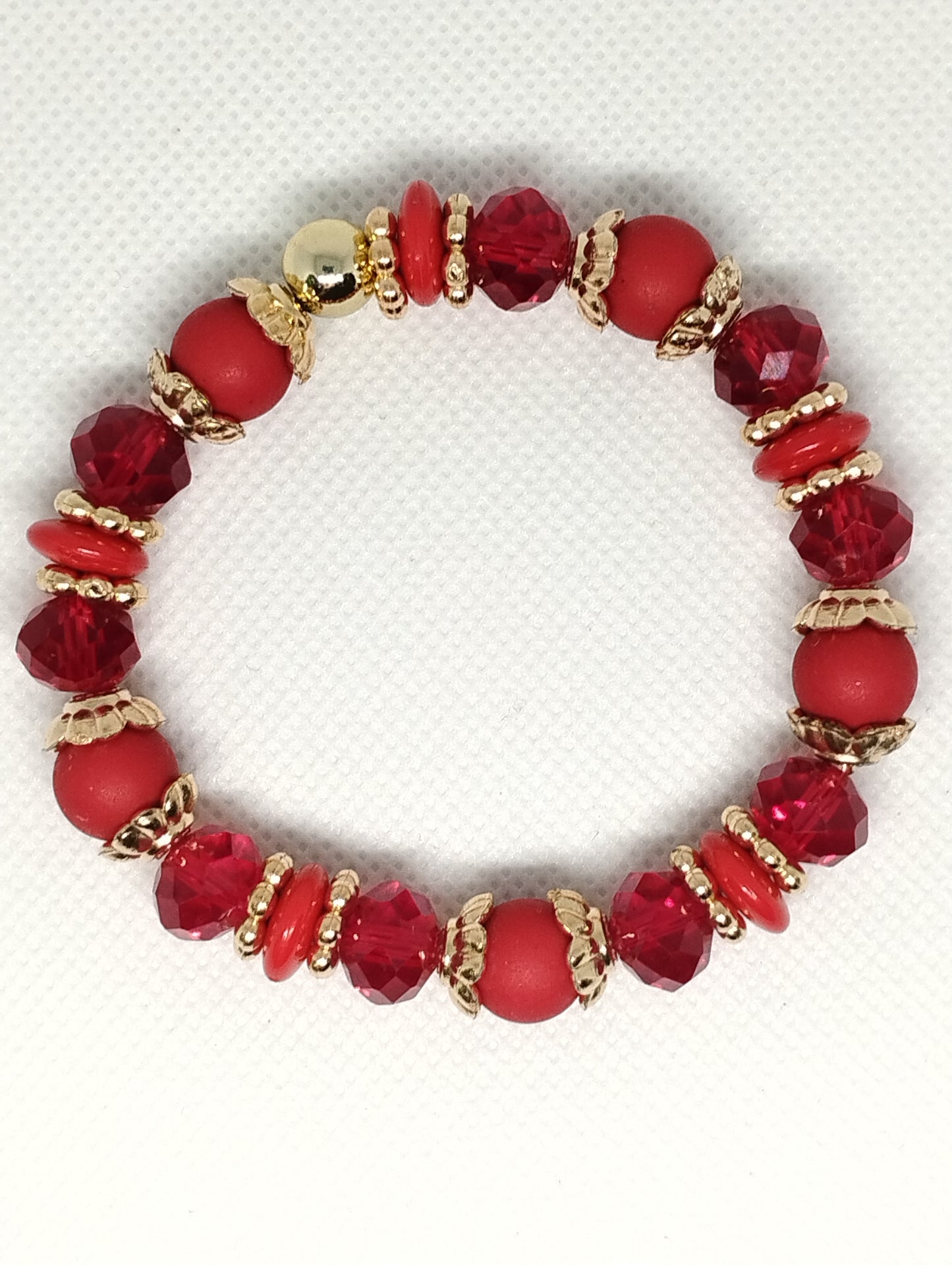 Red - Beaded Bracelet