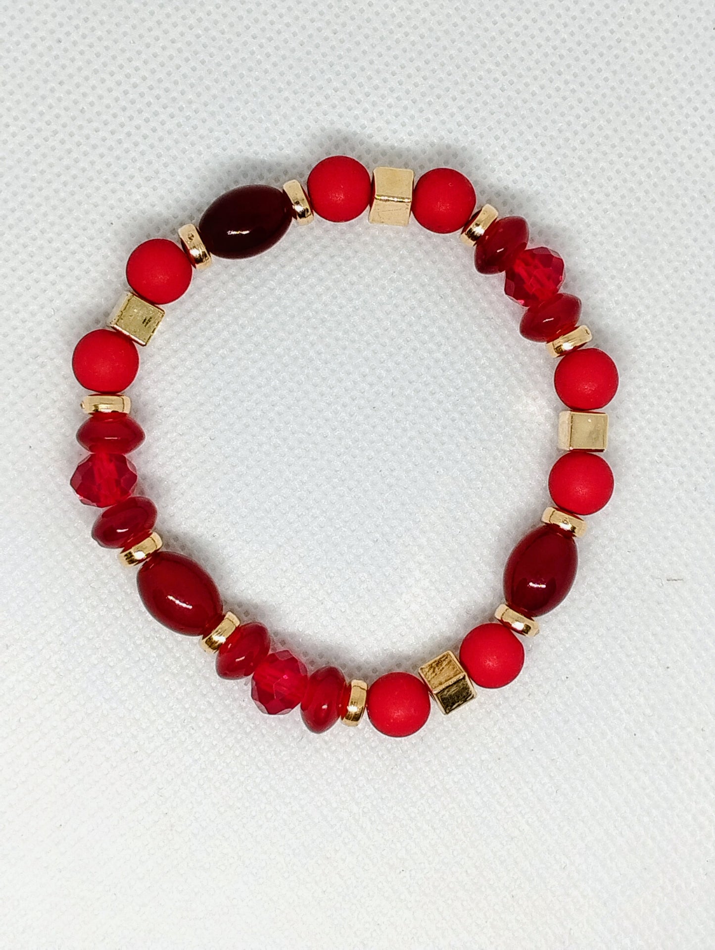 Red - Beaded Bracelet